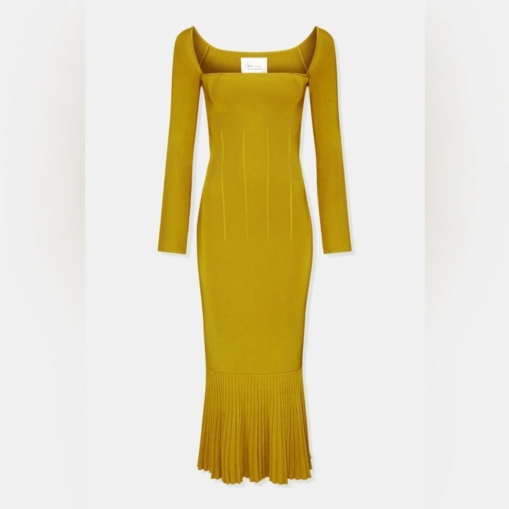 Galvan London Atalanta Long Sleeve Dress XS